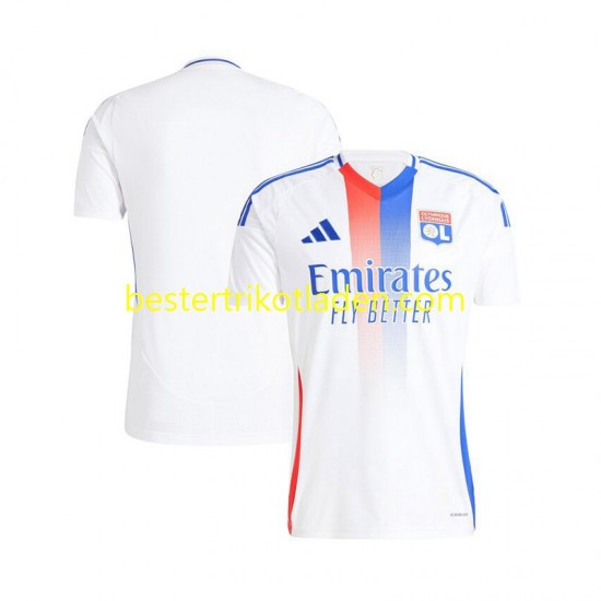 Fußballtrikot Olympique Lyon Heim Trikot Home 2024-2025 Kurzarm für Herren