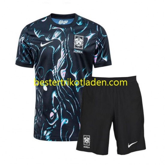 Fußballtrikot Südkorea Auswärts Trikot Away 2024 Kurzarm für Kinder