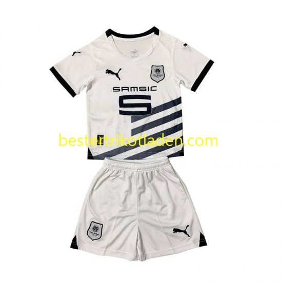 Fußballtrikot Stade Rennes Auswärts Trikot Away 2023-2024 Kurzarm für Kinder