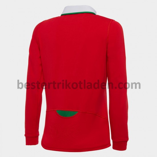 Fußballtrikot Wales Rugby Classic Heim Trikot Home 2020-2021 Langarm für Herren