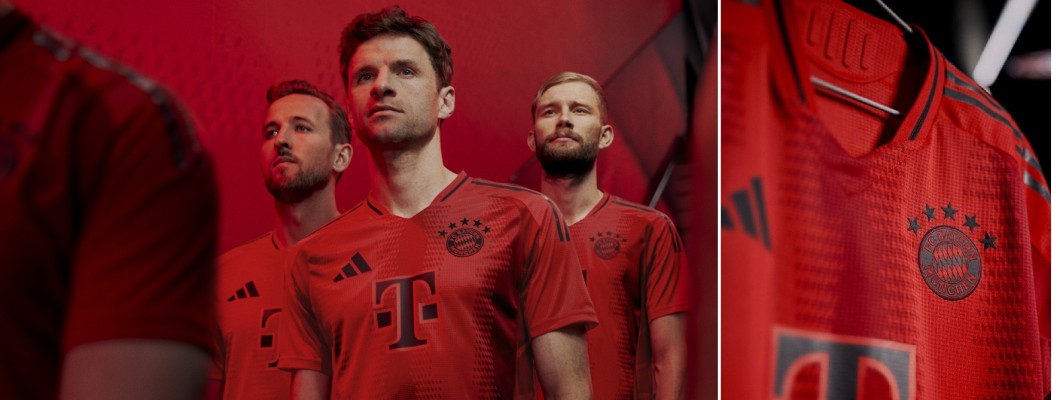 Das Heimtrikot der Saison 24/25 des FC Bayern München kommt