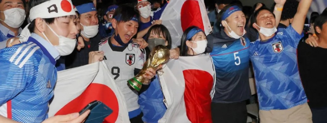 Das japanische Team wird von Fans unterstützt