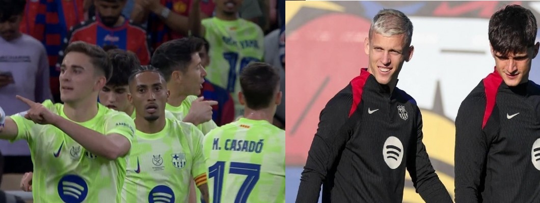 Gavi imitierte Olmos Jubel nach dem Tor