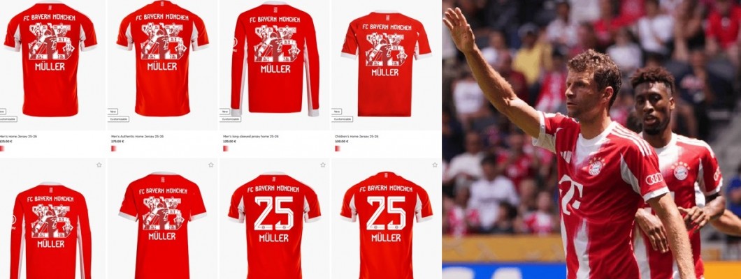 Müller-Trikots auch in der neuen Saison erhältlich